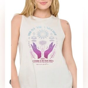 Spiritual Gangster Ivory Trust The Universe Tank Medium NWT
